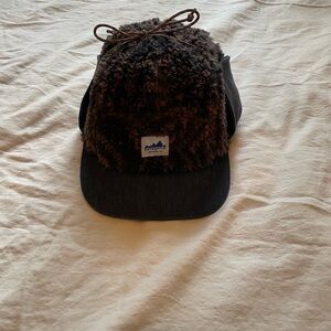 Patagonia Brown and Black Furry Cap